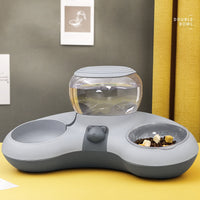 crescent pet feeding station,
automatic water and food bowl for pets,
double bowl feeder for cats and dogs,
gravity-fed pet waterer and food dish,
modern pet feeder with water dispenser,
2-in-1 automatic feeding bowl set,
space-saving pet food and water combo,
home pet hydration and feeding system,
elevated pet bowl with automatic waterer,
non-electric dual pet feeder